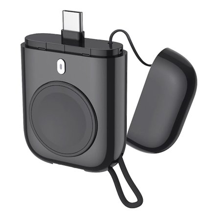 W01 Bärbar Trådlös Laddare för Apple Watch Power Bank Magnetisk Resa Smart Watch Laddare