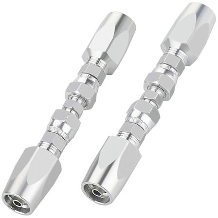 2 st Hydraulslang Reparationssats, Återanvändbar, 2-trådig Återanvändbar Hydraulisk Reparationskoppling 1/4 tum