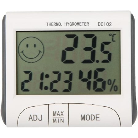 LCD Rumstermometer Mini LCD Digital Inomhus Termometer Hygrometer Temperatur Manometer Klocka Skrivbord Väderstation