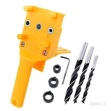 8 stk plastdyveljigg, treplugg hullborrguide med borr for DIY