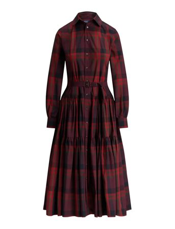 Polo Ralph Lauren | Plaid Tiered Shirtdress | 40