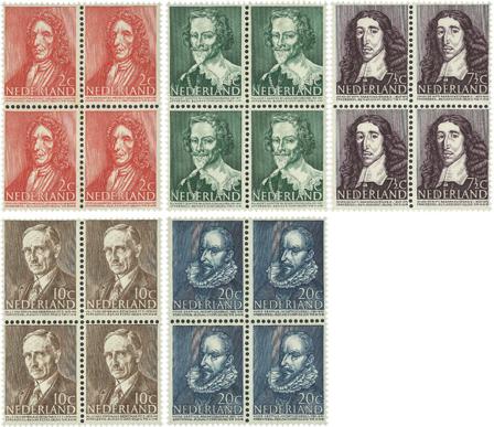 Holland 1947 - NVPH 490-494 - 4-Miniark - Postfrisk