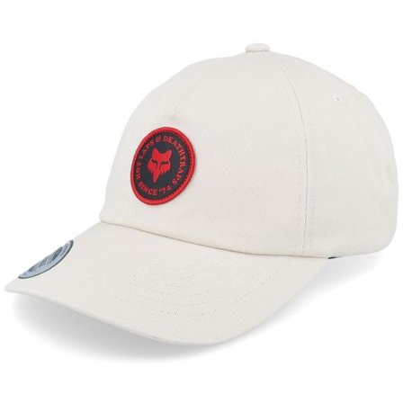 Fox - Beige unconstructed Keps - Hotlaps Hat Cream Dad Cap @ Hatstore