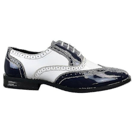 Herr Snörskor Lack Brogues Klassiska 1920-tals Blank Läderskor-yvan
