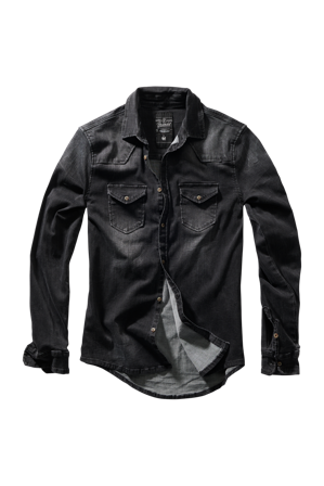 Camisa Denim Brandit Riley Negro S
