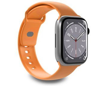 Puro-Silicone watchband for Apple Watch 38–40–41 mm, light orange-Oransje Apple Watch-silikonrem 38-41 mm-Personal training-Tilbehør Apple Watch