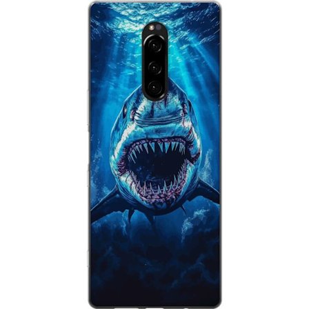 Yhteensopiva Puhelinkuori Sony Xperia 1 Vithaj i mörker