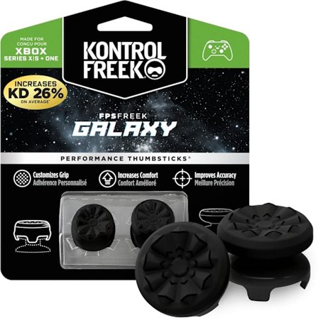 FPS Freek Galaxy Black för Xbox One och Xbox Series X-kontroll | 2 prestandatummar | 1 hög, 1 medelhög