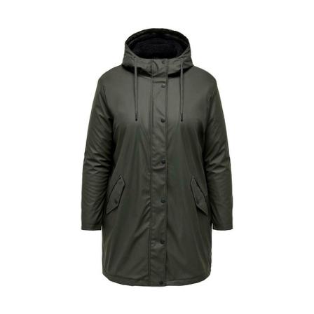 Only Carmakoma Rain Jas , Groen , Dames , Maat: Xl/2Xl