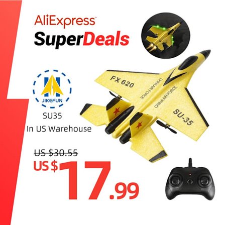 RC Foam Aircraft SU-35 Plane 2.4G Radio Control Glider Fjärrkontroll Fighter Plane Glider Flygplan Foam Boys Leksaker för barn