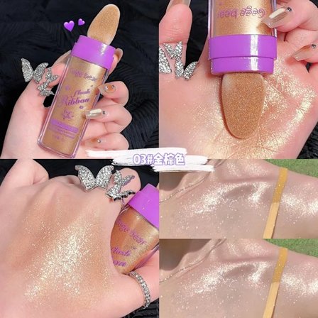 Highlighter Powder White Moonlight Polvo De Hadas Glitter Shimmer Contour Shading Illuminator for Women Face Makeup