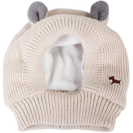 Stille hundeører, støjisolerende hundehatte, strikkede hundehatte, varme hundeører, vinterhatte, hundetubeskær, kaninklæder, til mellemstore hunde, 