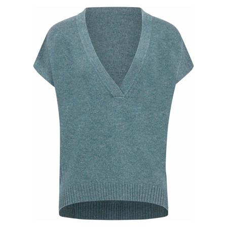 Lisa Yang V-neck Strik Grøn, Dame Striktrøjer