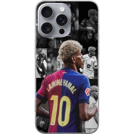 Kompatibelt Mobilskal till Apple Apple iPhone 16 Pro Max Yamal FC Barcelona fotboll stjärnskott 2025