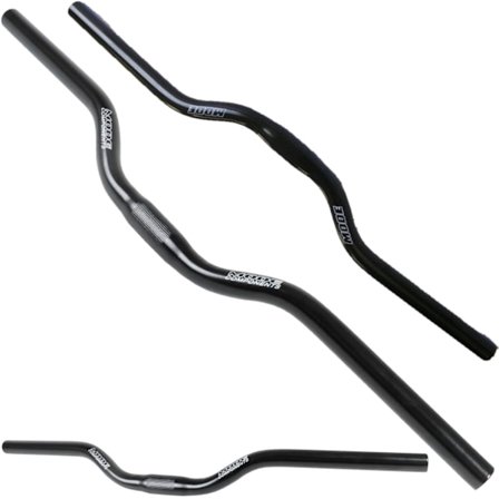 Cykelstyre Aluminium Svart 25,4x650x40mm Modell
