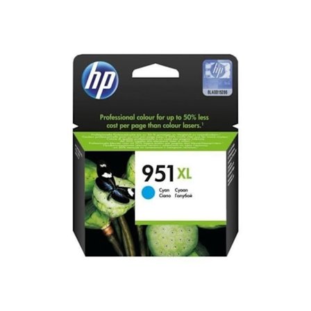 HP 951XL original højtydende cyan blækpatron (CN046AE) til HP OfficeJet Pro 251dw/276dw/8100/8600
