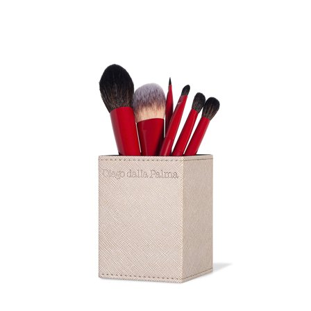 Diego Dalla Palma Essential Pro Brush Set - Set Pennelli Professionali Viso E Occhi 6pz - Pennelli