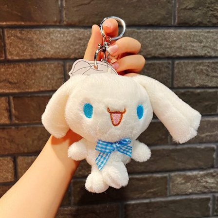 Sød lille dukke, par taske vedhæng, plyslegetøj dukke nøglering, dukke vedhæng