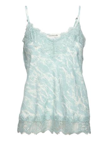 Recycled Polyester Strap Top Blue Rosemunde