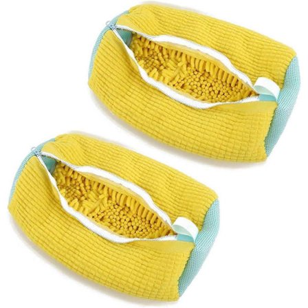 2-pak Vasketøjsposer til sko Genanvendelige skorensningsvaskeposer Vaskemaskineposer