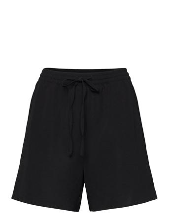 Onlnova Lux Kenza Shorts Solid Ptm Shorts Casual Shorts Svart ONLY*Betinget Tilbud