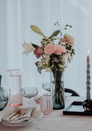 Specktrum Harlequin Karaffel/Vase H25cm Grey