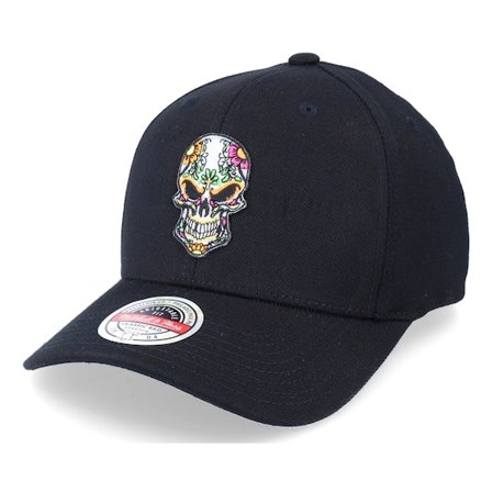 Calaveras - Svart adjustable Caps - Evil Skull Patch 110 Black Adjustable @ Hatstore