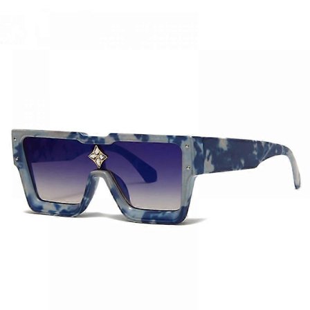 C5) Solbriller Solbriller Herre- og damemode Europæisk og amerikansk modetrend Solbriller Oversized Firkantet Fed Ramme