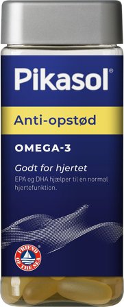 Pikasol Anti-opstød Omega-3 90 stk, Helse & Madvarer, Kosttilskud, Fiskeolie & Omega 3
