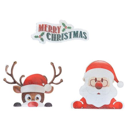 Bilklistermærker Lygtepærer Dekorationer Køleskabsmagneter Magnetiske Festlige Jul Diy Udskiftning Kreativ Reflekterende Strimmel