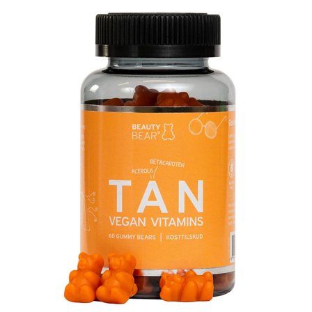 Beauty Bear Beauty Bear TAN Vitamins Gummies 60 stk, Helse & Madvarer, Vitaminer, C-vitamin