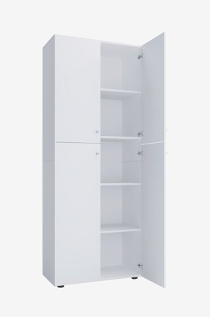 VCM - Kontorskab Lona Xxl med hængslede døre - Hvid - Hylder & opbevaring - Fra Homeroom