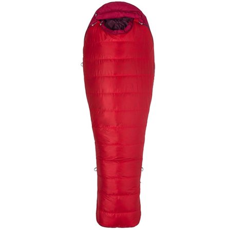 Marmot Always Summer Long down sleeping bags Red 198 Right Zip