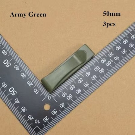 3st Molle Webbing Spänne Bältesände Clip ARMY GREEN 50MM