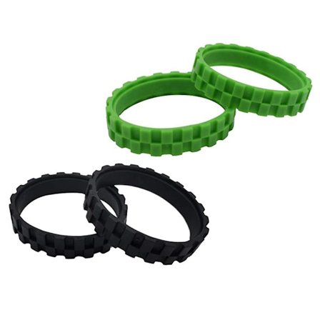 4 stk dekk til hjulserie 500, 600, 700, 800 og 900 Antiskli-tilbehør