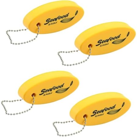 4 stk Flytende Nøkkelring Vanntette Nøkkel Flyte Fiskeutstyr Kajakk Nøkkel Flyte Nøkkelring Nøkkeltilbehør Profesjonell Nøkkelring Surfing