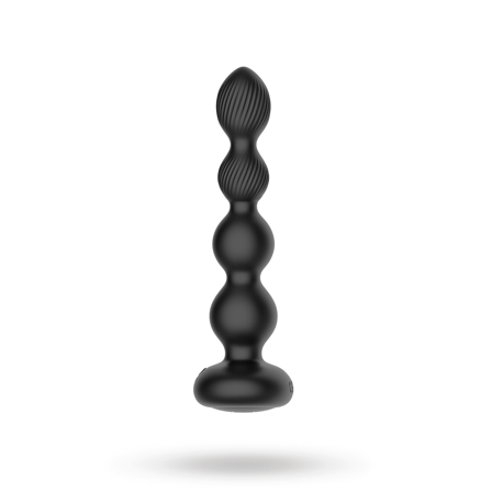 Nexus - TORNADO Rotating Beaded Probe Large - Black - Vuxen.se - Analvibrator, Vibrerande butt plug