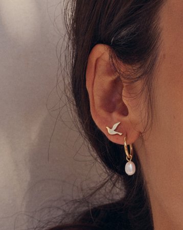 Edblad Dove Studs Gold Doré Bijoux Fille - Kids Brand Store