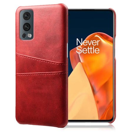 Dual Card Etui OnePlus Nord 2 5G - Rød