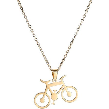 Cykel Sport Vedhæng Halskæde Rejse Charm Cyklist Choker Smykker Til Cykling Kvinder Piger Teenagere