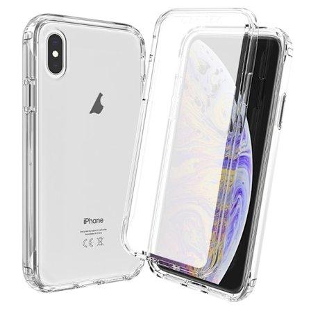 iPhone XS Max Heltäckande Premium 3D Skal 3in1 ThreeSixty Clear
