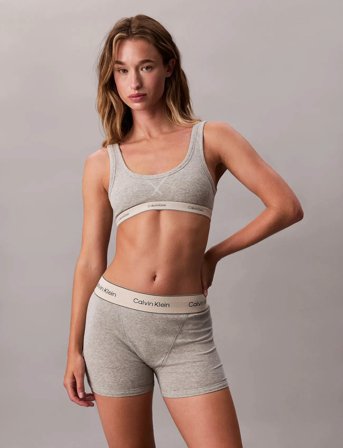 Calvin Klein Unlined Bralette - Grey - S