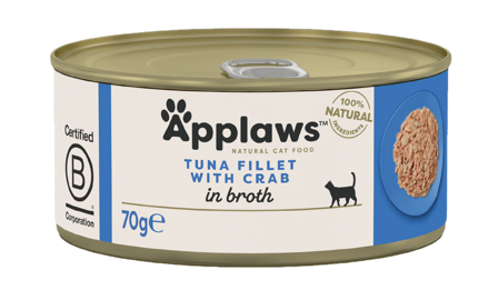 Applaws - Cat Tin Tunfisk og krabbe 70 g - Katt - Kattefôr & kattemat - Våtfôr og våtmat - ZOO.no