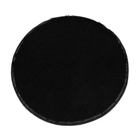 Badeværelsesmåtte Blød Badeværelse Soveværelse Gulv Bruser Rund Måtte Skridsikker Sort