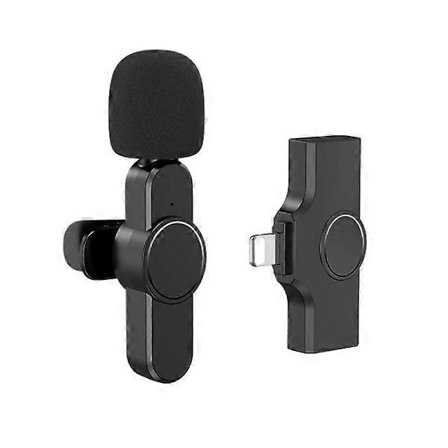 Langaton Mikrofoni iPhone ja iPadille, Mini Mikrofoni, Langattomat Mikrofonit, Langaton Lavalier-Mikrofoni, Kiinnitettävät Mikrofonit