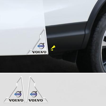 Antikrockhörnskydd för bildörr fram, PVC-dörrstötskyddskant anti-scratch gummiskyddsfilm-Volvo (tvåpack)