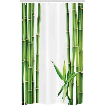 Asiatisk Duschdraperi, Bambusgrenar Växt, Tyg
