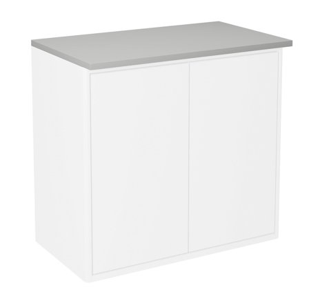 Gustavsberg Graphic Topplade til skabe 60 x 32 cm, med belysning Grå, Badeværelse