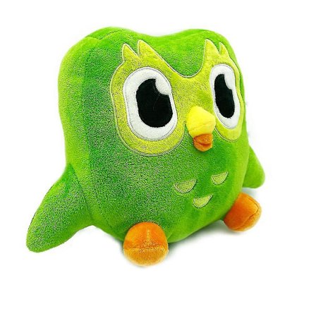 Härlig grön Duolingo Owl Plyschleksak Duo Plysch av Duo The Owl Tecknad Anime Owl Doll Mjuk gosedjur Barn Födelsedagspresent