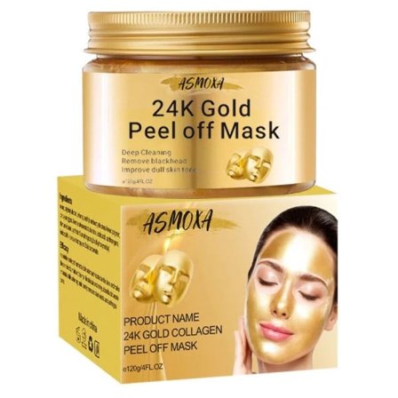 Pormask Remover 24K Guld Peel Off Mask,Gold Ansikts Mask Anti-Aging,Deep Cleansing